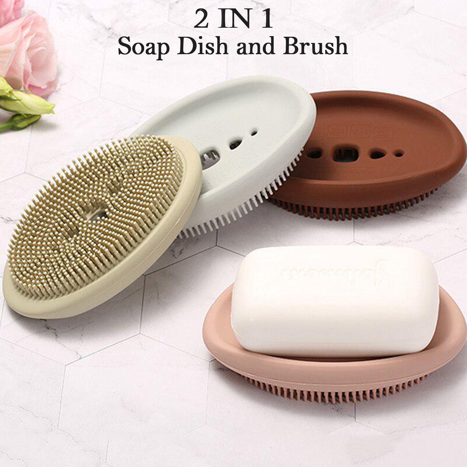 6137 2 in 1 Silicone Cleaning Brush used in all kinds of bathroom purposes for cleaning and washing floors, corners, surfaces and many more things. 6137 2 in 1 Silicone Cleaning Brush used in all kinds of bathroom purposes for cleaning and washing floors, corners, surfaces and many more things.
